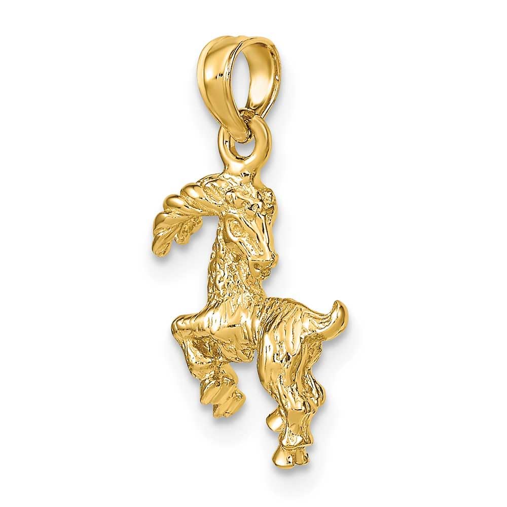FJC Finejewelers 14k Yellow Gold 3d Capricorn Zodiac Charm