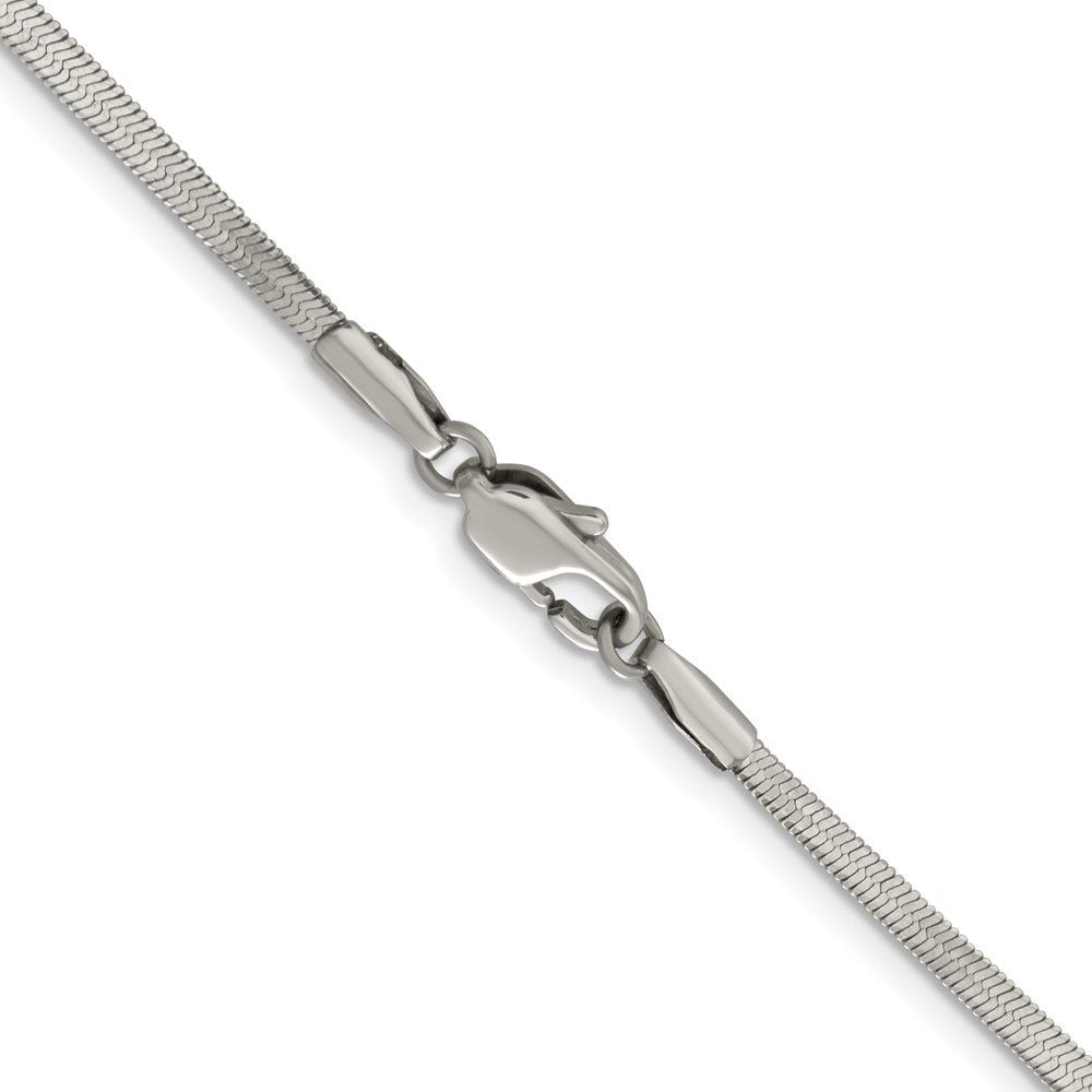 Stainless Steel Polished 2.3mm 22in Herringbone Chain