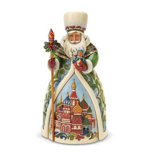 Enesco Jim Shore Heartwood Creek Russian Santa Stone Resin Figurine