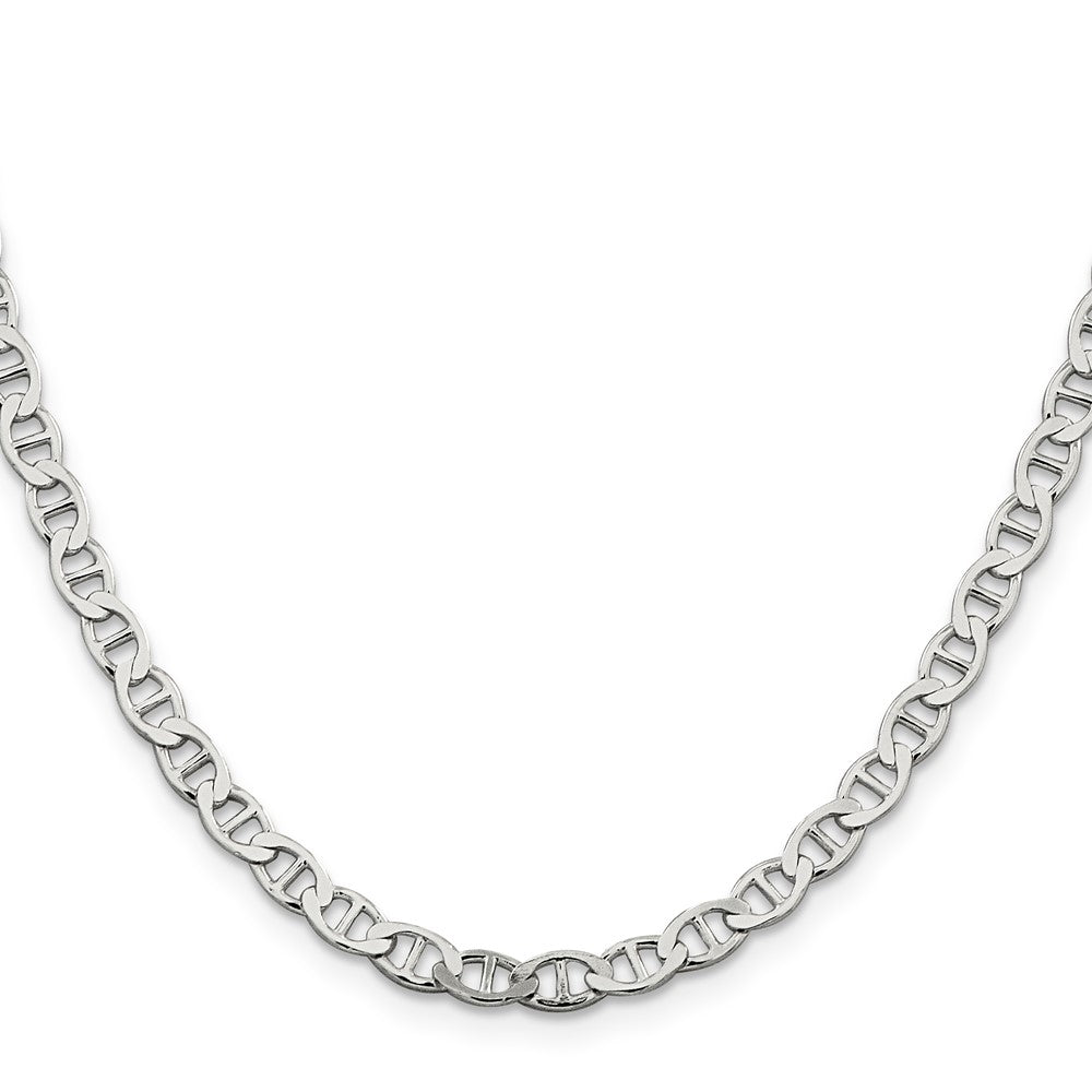 Sterling Silver 4.75mm Flat Anchor Chain 20 Inches