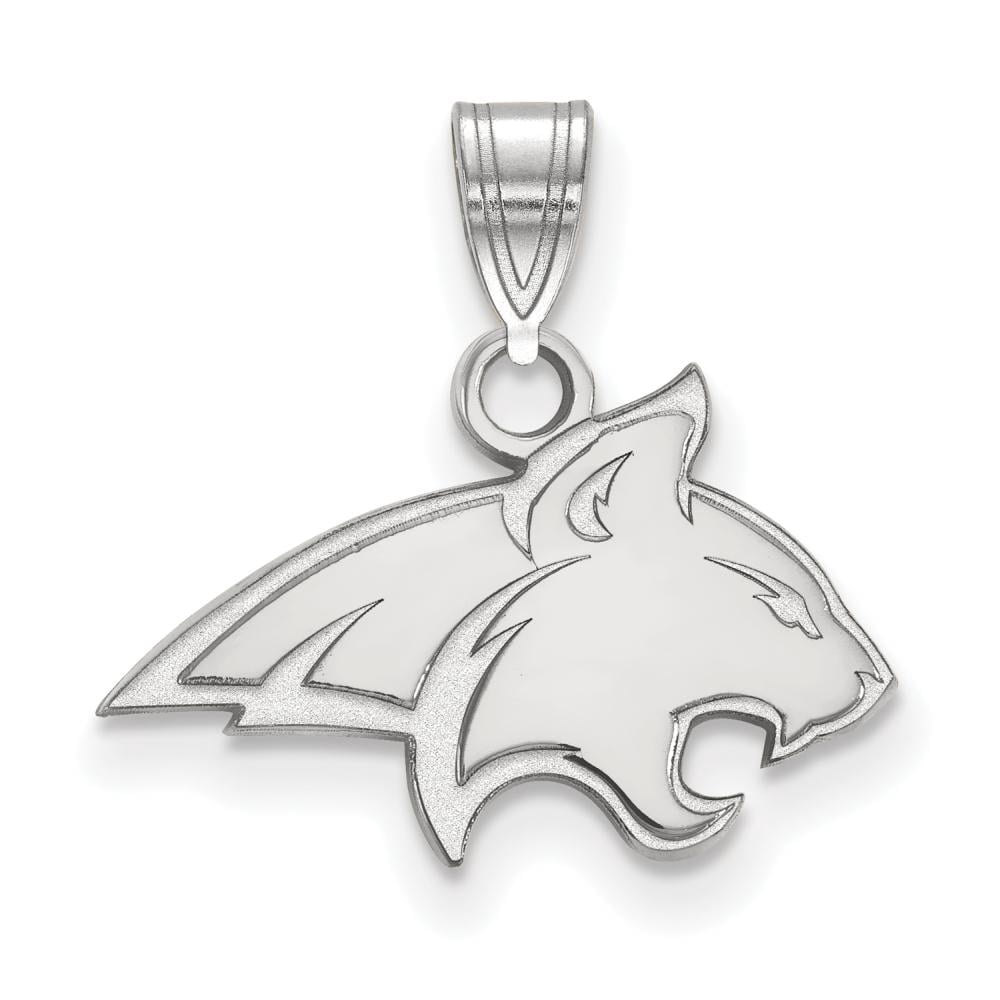 LogoArt Sterling Silver Montana State University Small Pendant Necklace