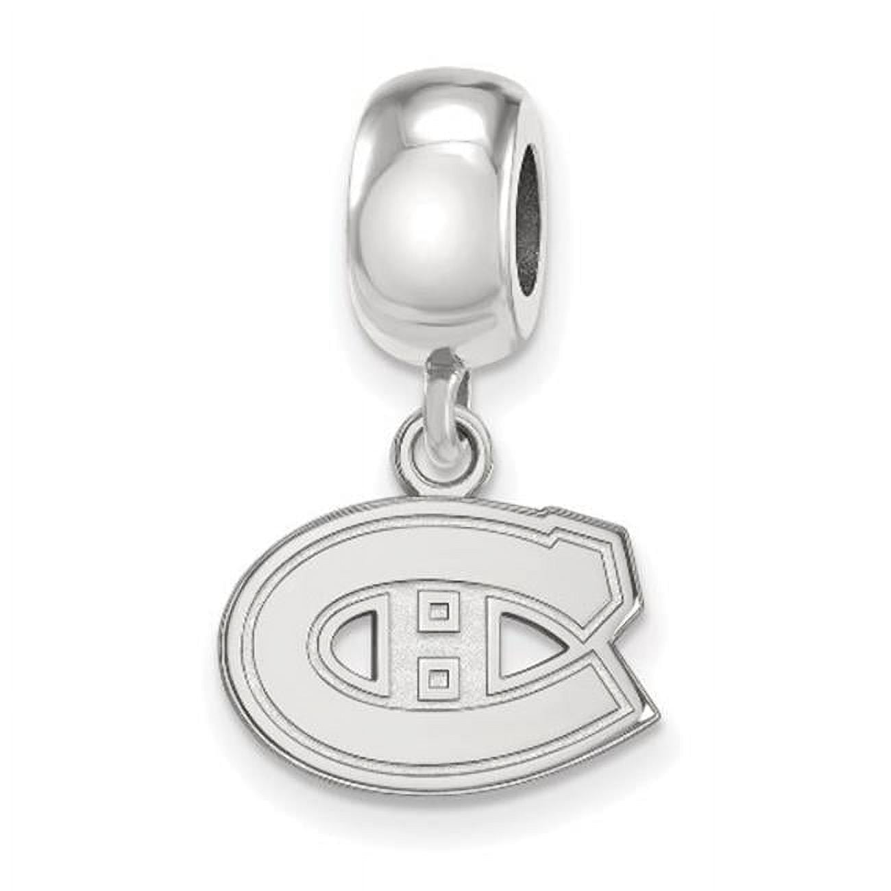 LogoArt SS017CAN Sterling Silver NHL Montreal Canadiens Dangle Bead Charm, Extra Small