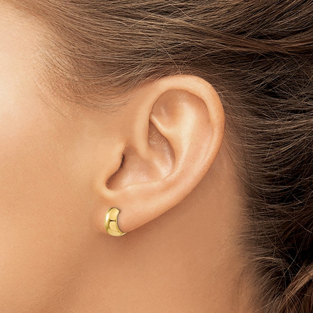 10K Hinged Hoop Earrings
