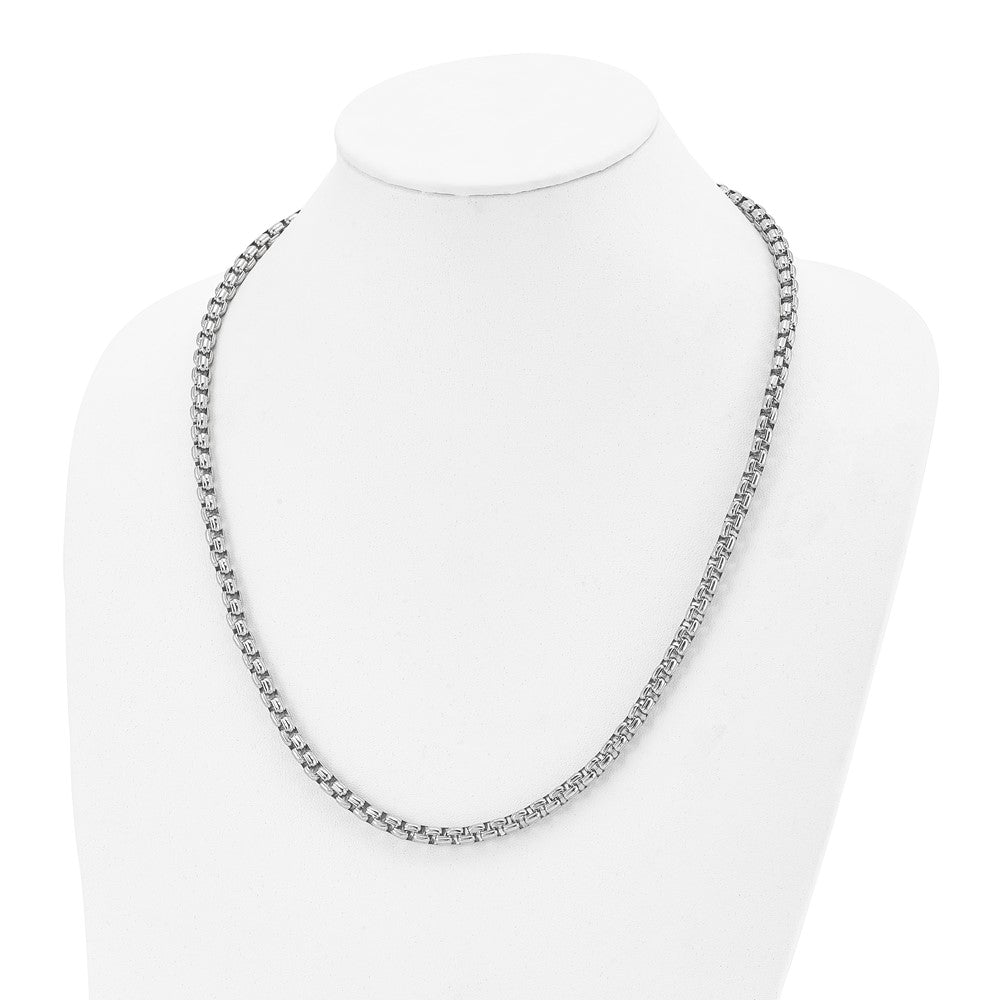 Stainless Steel Polished 24in Fancy Box Chain