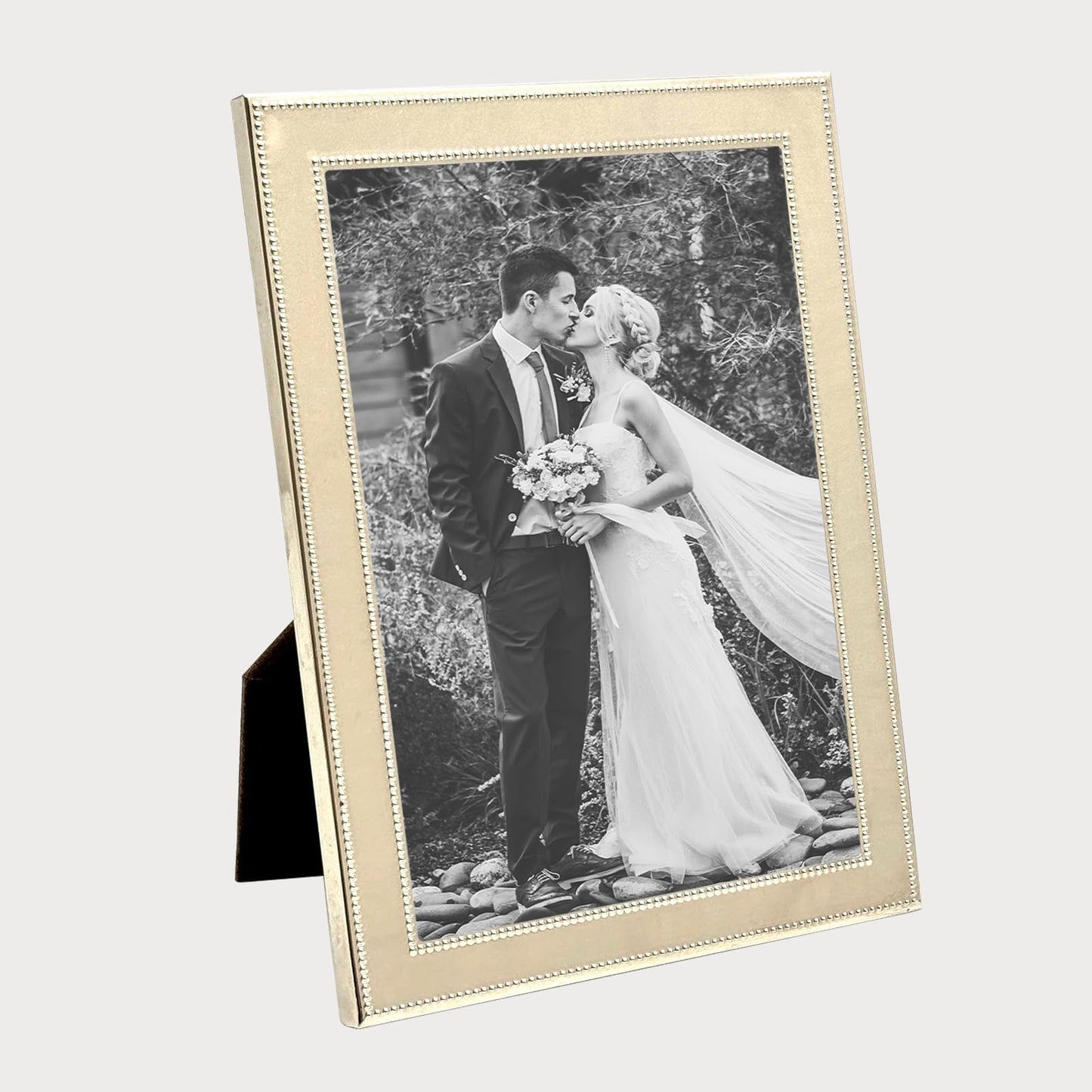 Siena Beaded Frame Silver 8x10