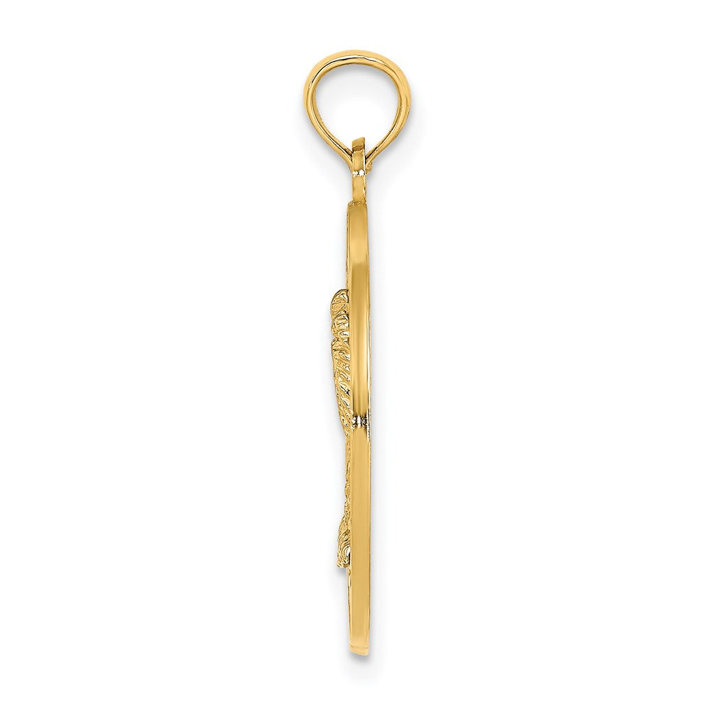 14K KEY WEST w/Palm Tree Circle Charm