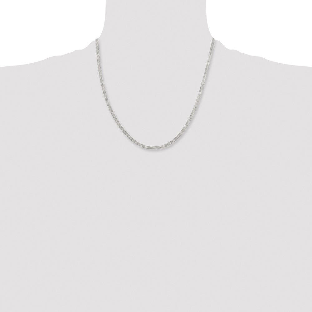Stainless Steel Polished 3.4mm 20in Herringbone Chain