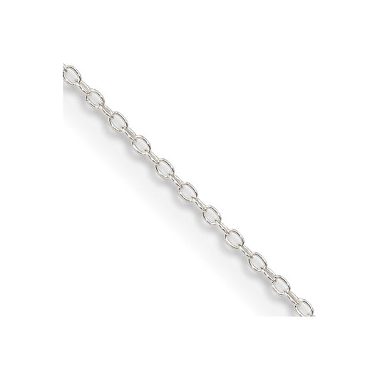 Sterling Silver .95mm Forzantina Cable Chain 18 Inches