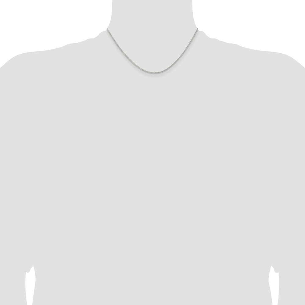 Sterling Silver 1.6mm Round Spiga Chain