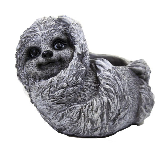 Home & Garden Mini Sloth Pudgy Planter Polyresin Garden Porch Patio 12517
