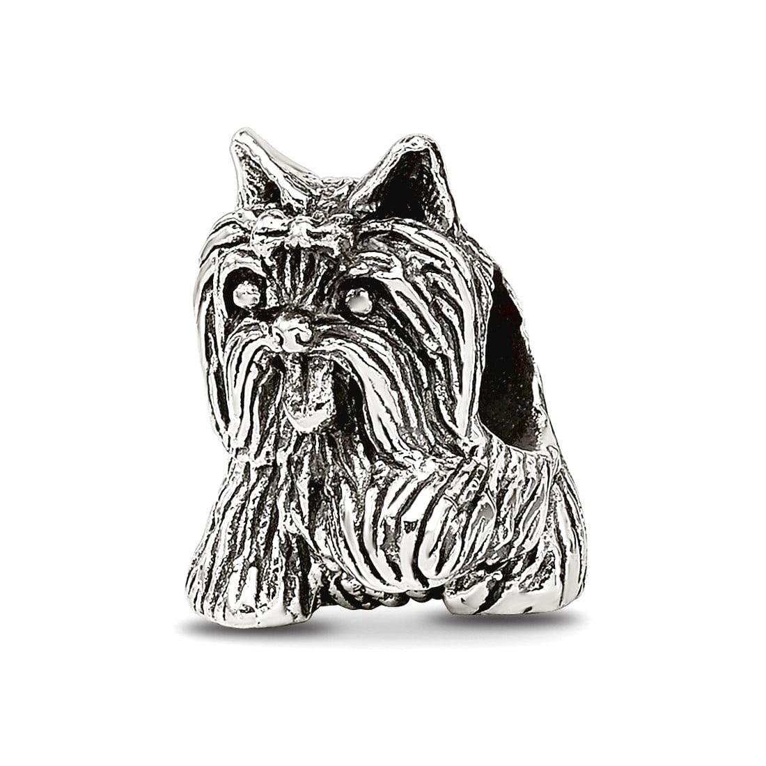 Sterling Silver Reflections Yorkshire Terrier Bead