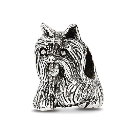 Sterling Silver Reflections Yorkshire Terrier Bead