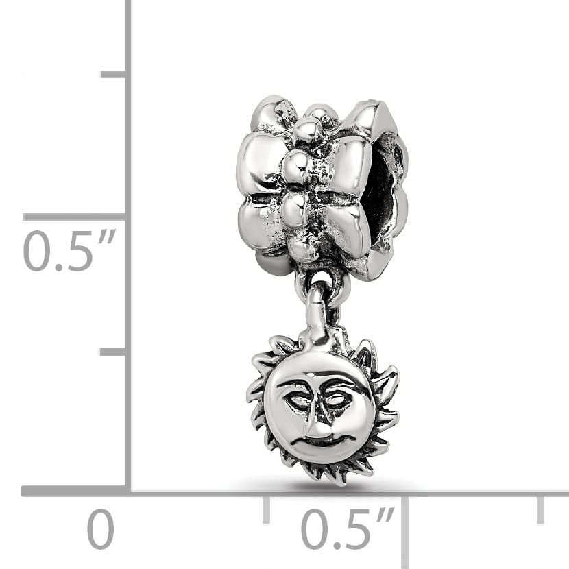 Sterling Silver Reflections Sun Dangle Bead