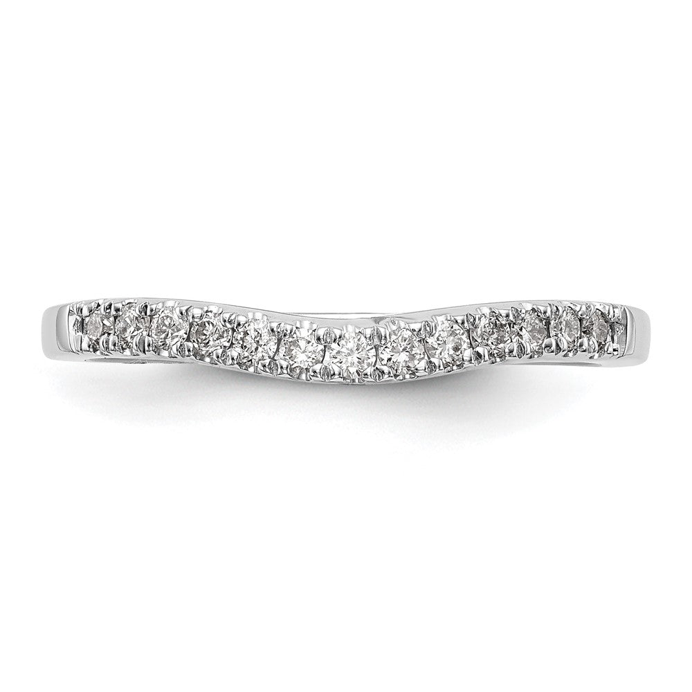 14k White Gold 1/4 carat Lab Grown Diamond VS/SI+ G+ Complete Band