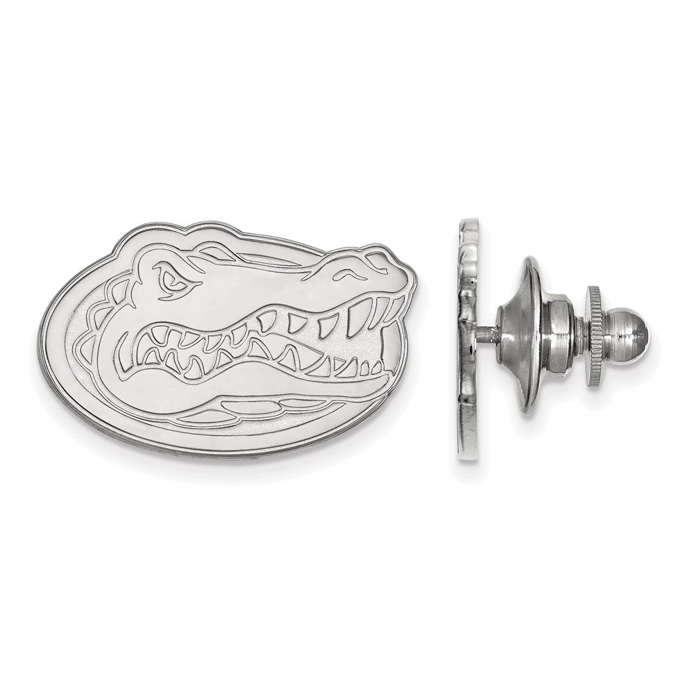 LogoArt Sterling Silver Rhodium-plated University of Florida Lapel Pin