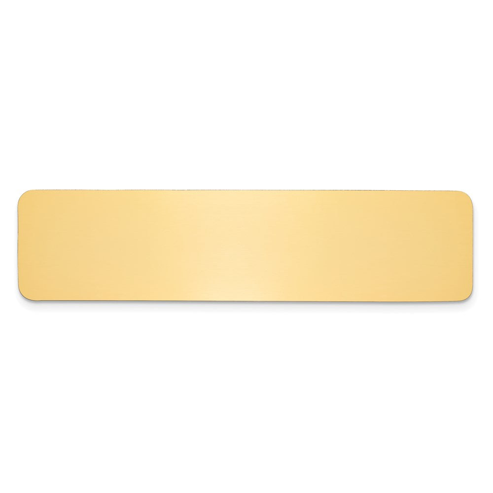 3/4 x 3 Polished Brass Single Plate
