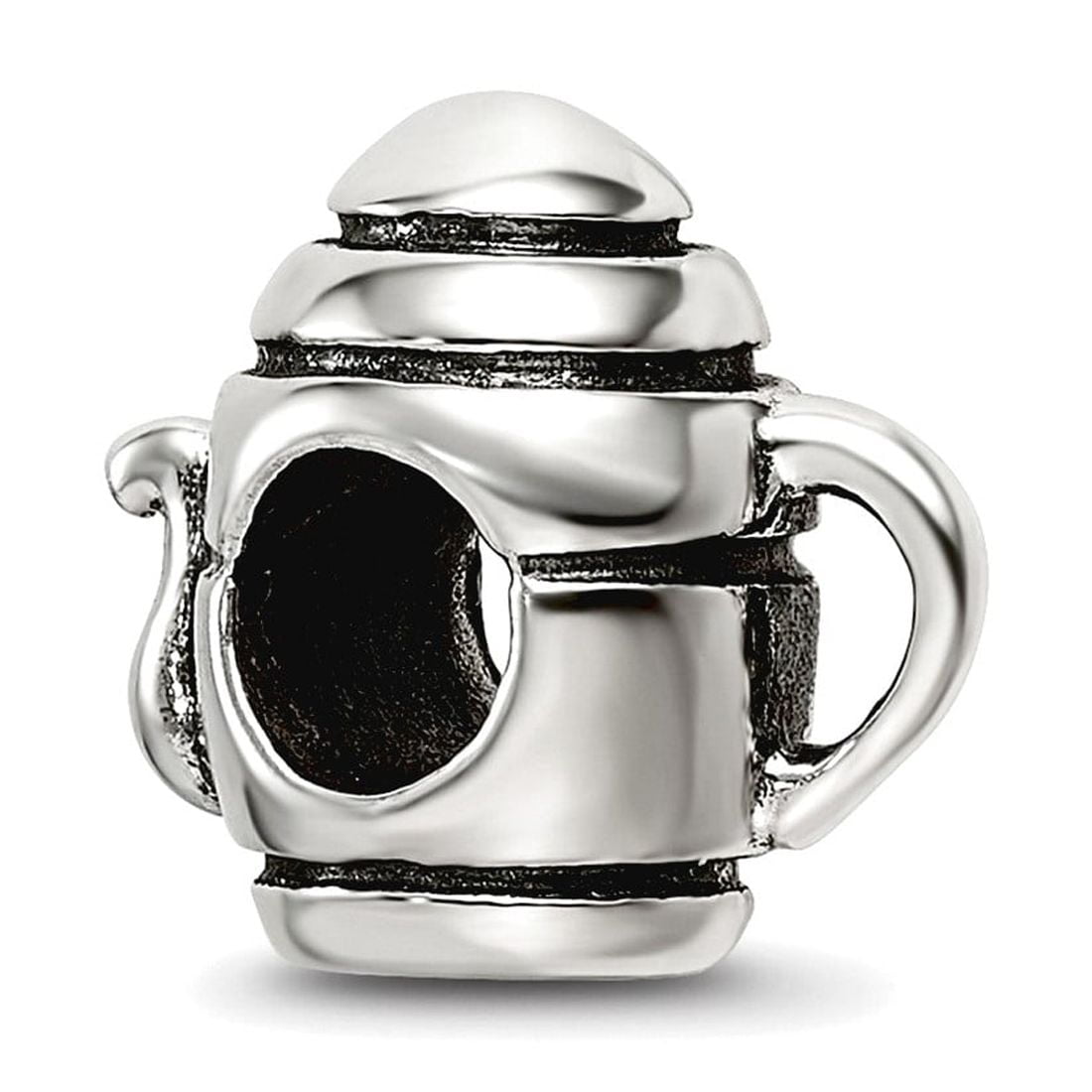 Sterling Silver Reflections Teapot Bead