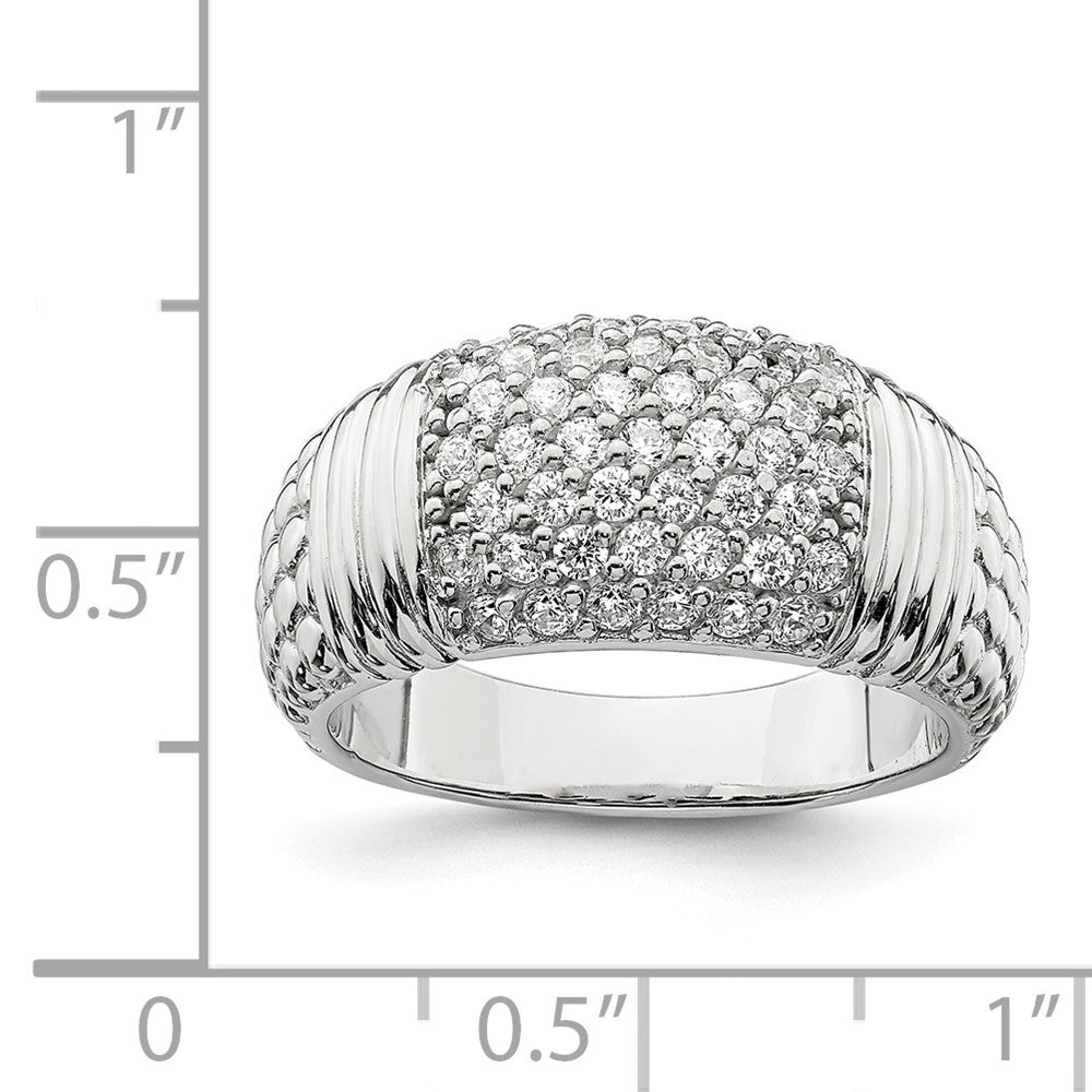 Sterling Silver CZ Band
