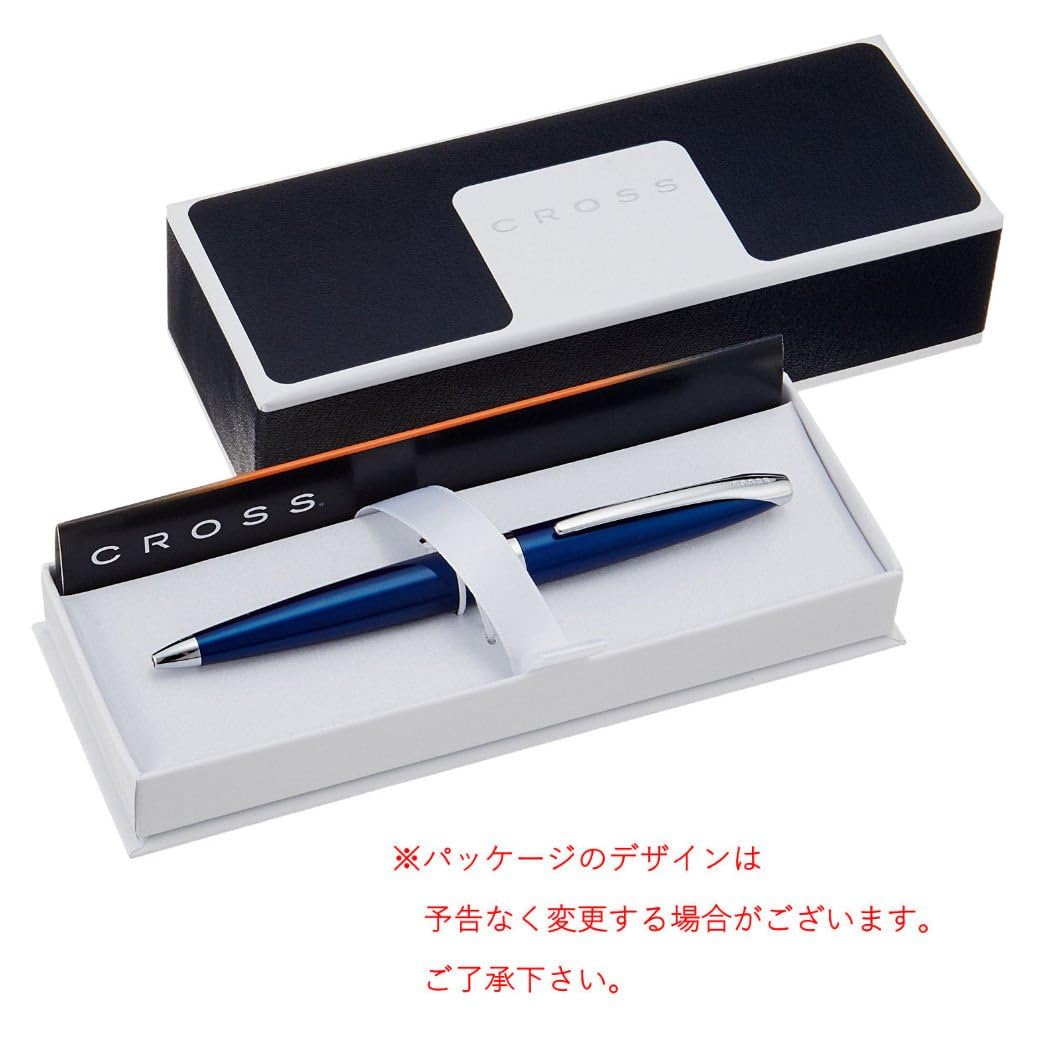 Cross ATX Refillable Ballpoint Pen, Medium Ballpen, Includes Premium Gift Box - Translucent Blue