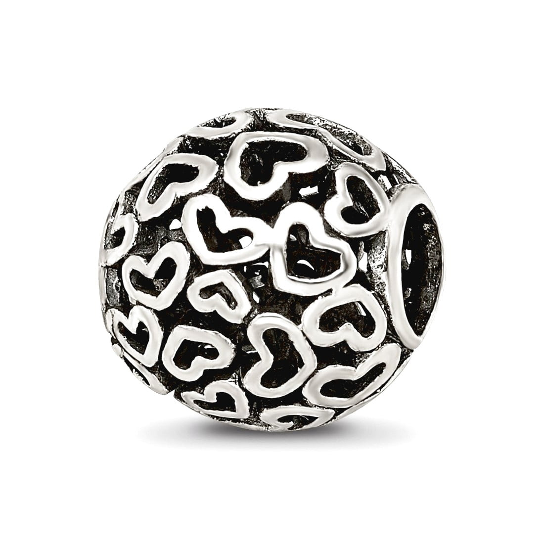 Sterling Silver Reflections Hearts Bali Bead
