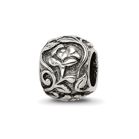 Sterling Silver Reflections Floral Bead