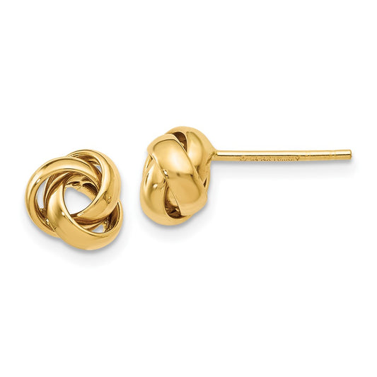 10K Polished Post Earrings
