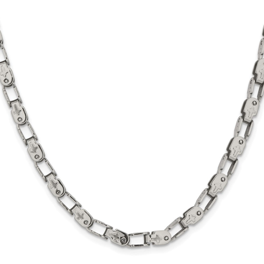 Stainless Steel Polished Fancy Link 22in Chain