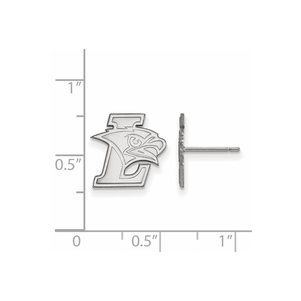 Sterling Silver Official Licensed Collegiate Lehigh University (LU) Small Post Earring