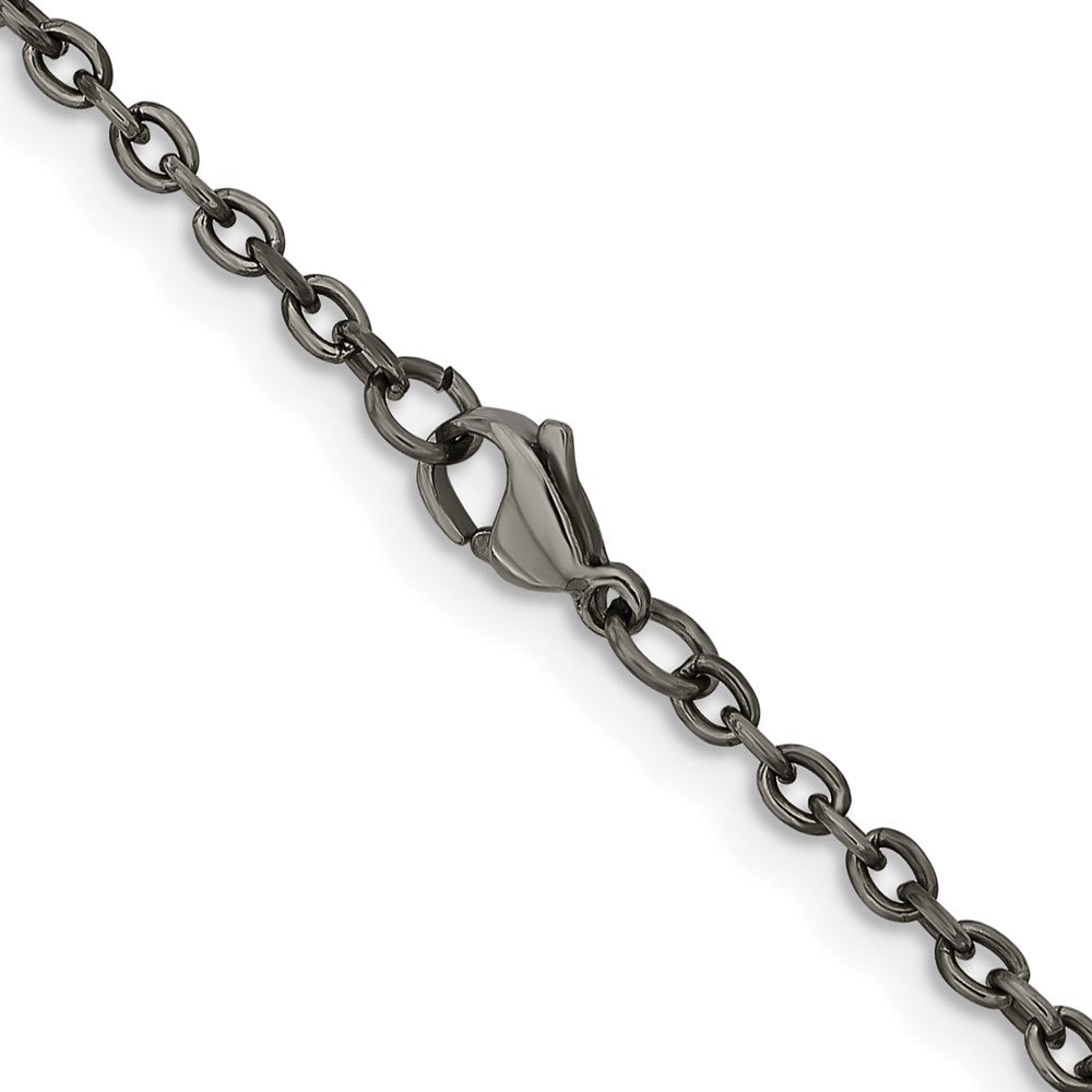 Titanium Polished 2.9mm 20in Cable Chain