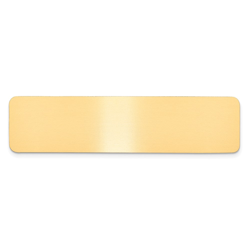 3/4 x 3 Satin Brass Plates-Set of 6