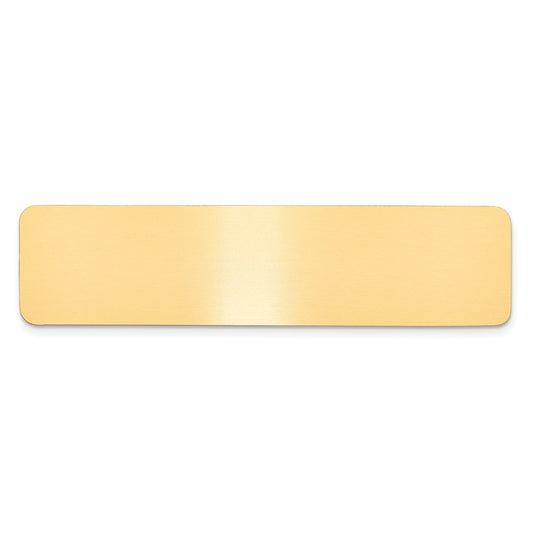 3/4 x 3 Satin Brass Plates-Set of 6