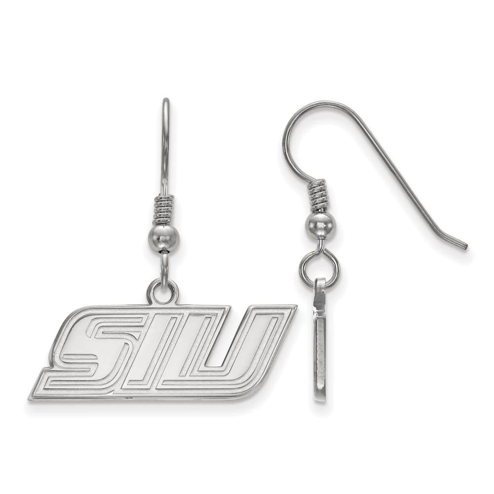 LogoArt Sterling Silver Southern Illinois University Xs Dangle Earrings Wire
