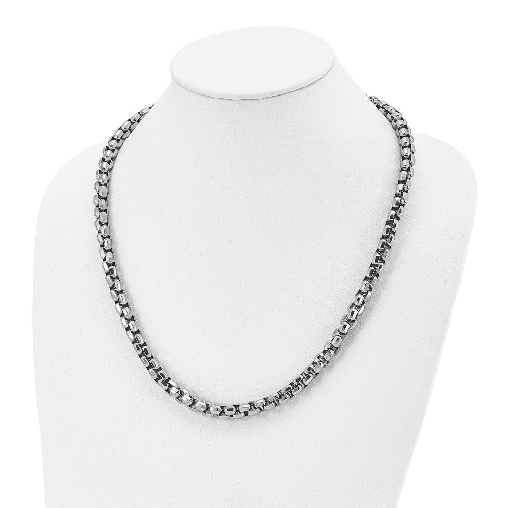 Stainless Steel Polished 24in Fancy Rolo Chain