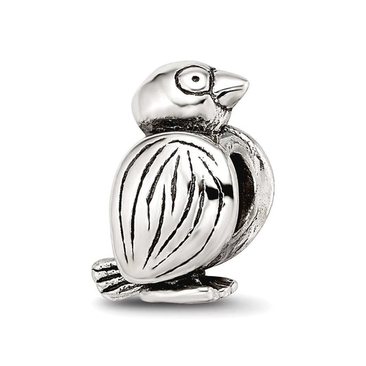 Sterling Silver Reflections Bird Bead