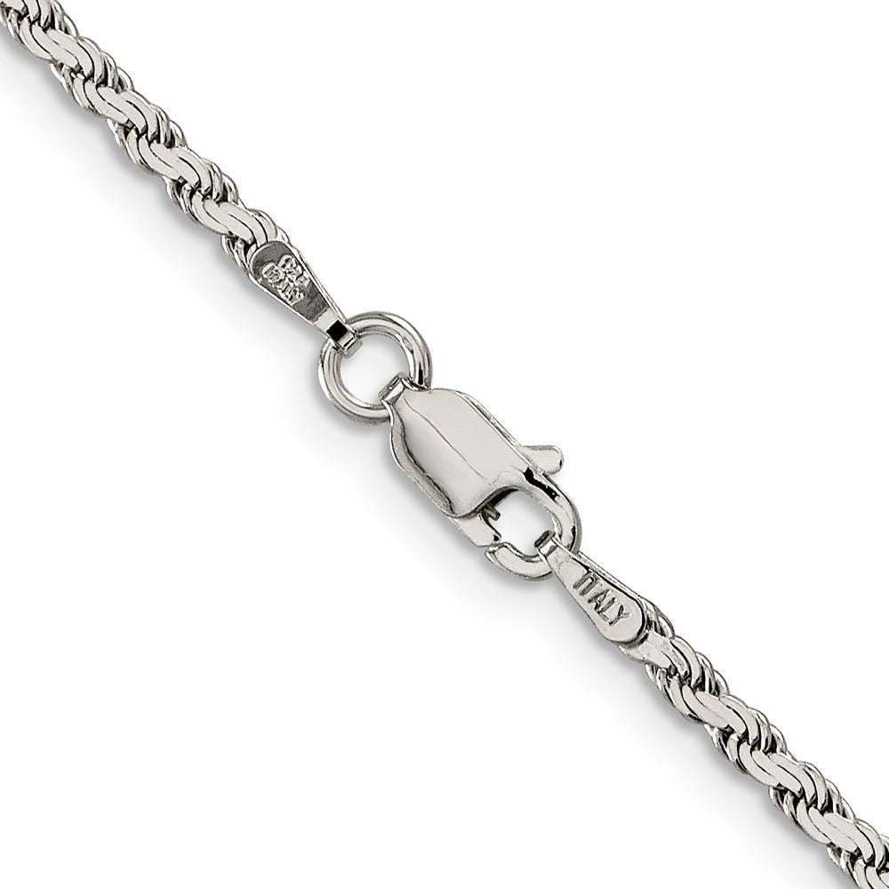 Sterling Silver 2.25mm Flat Rope Chain 16 Inches