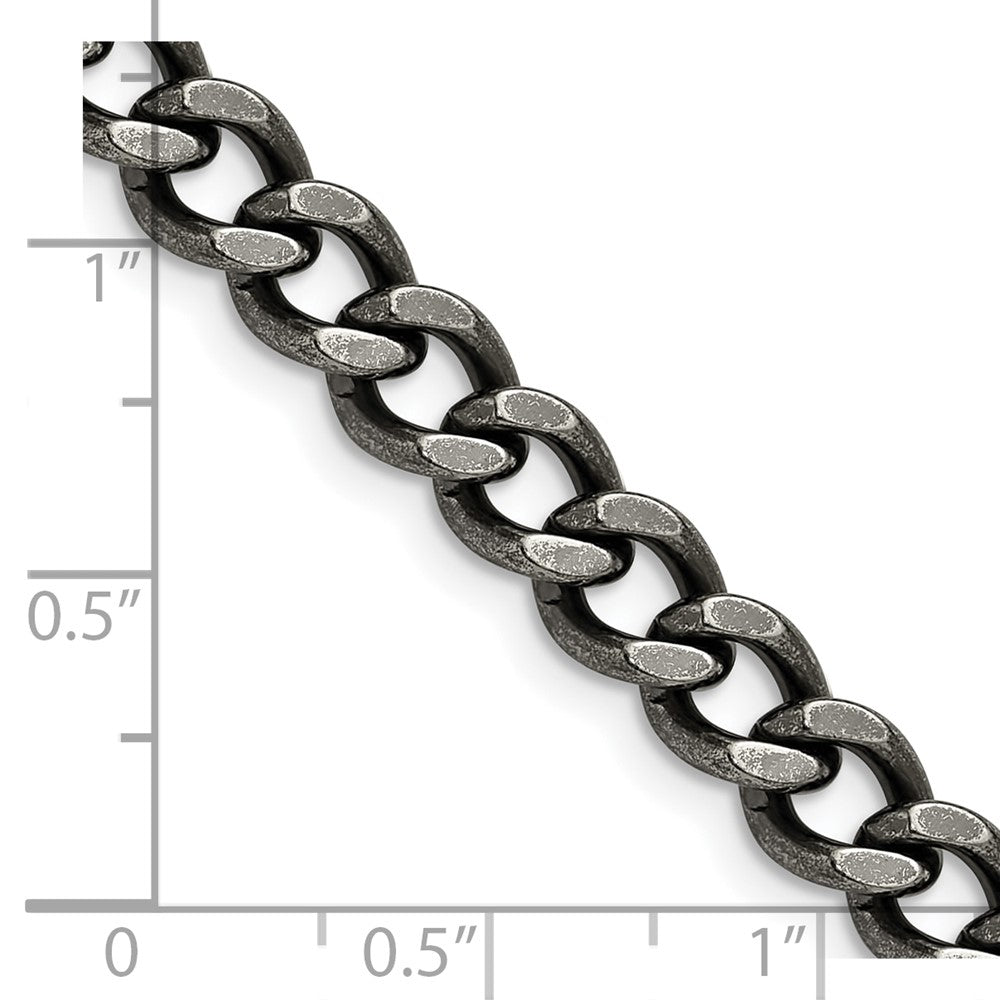 Stainless Steel Antiqued 6.7mm 20in Curb Chain