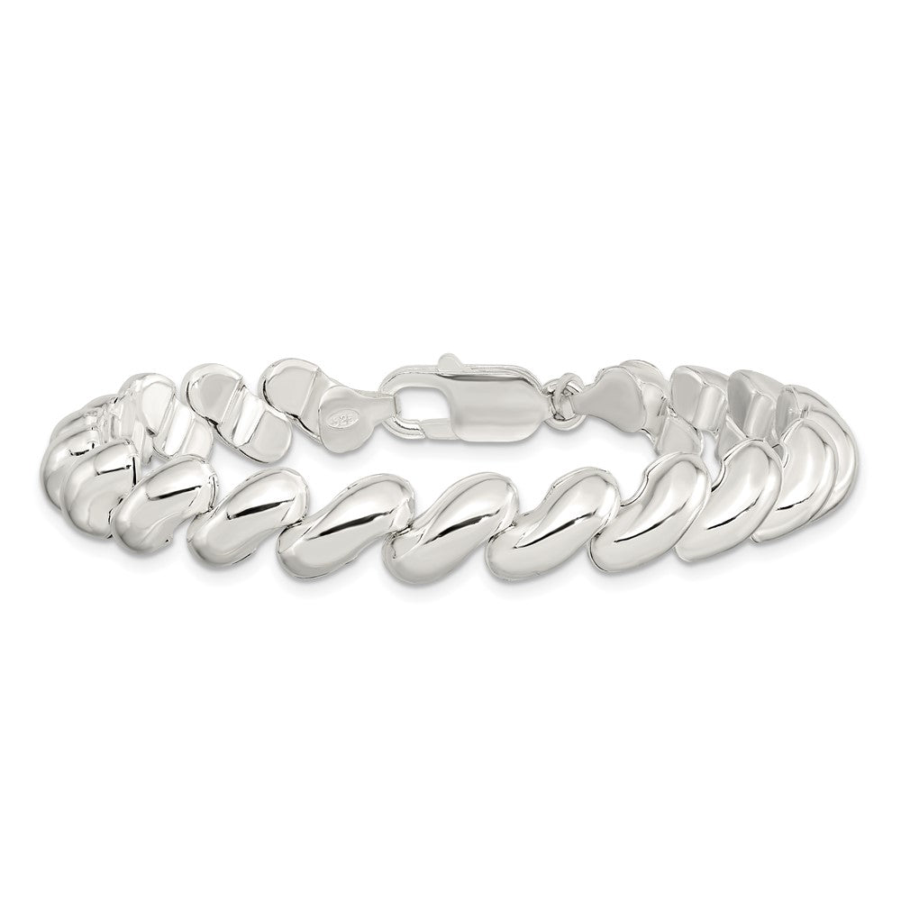 Sterling Silver Fancy Polished San Marco Bracelet 7.5 inches