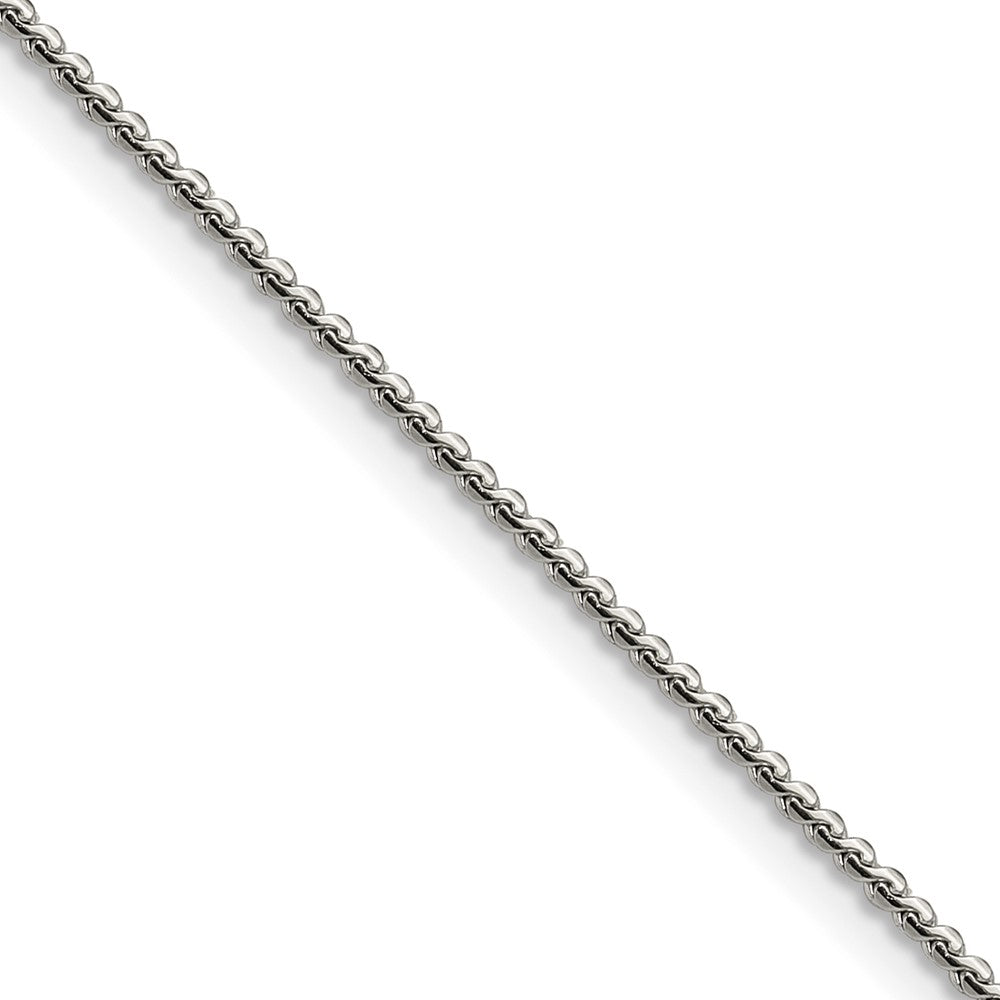 Chisel Stainless Steel Polished 1.5mm 20 inch Fancy Curb Link Necklace