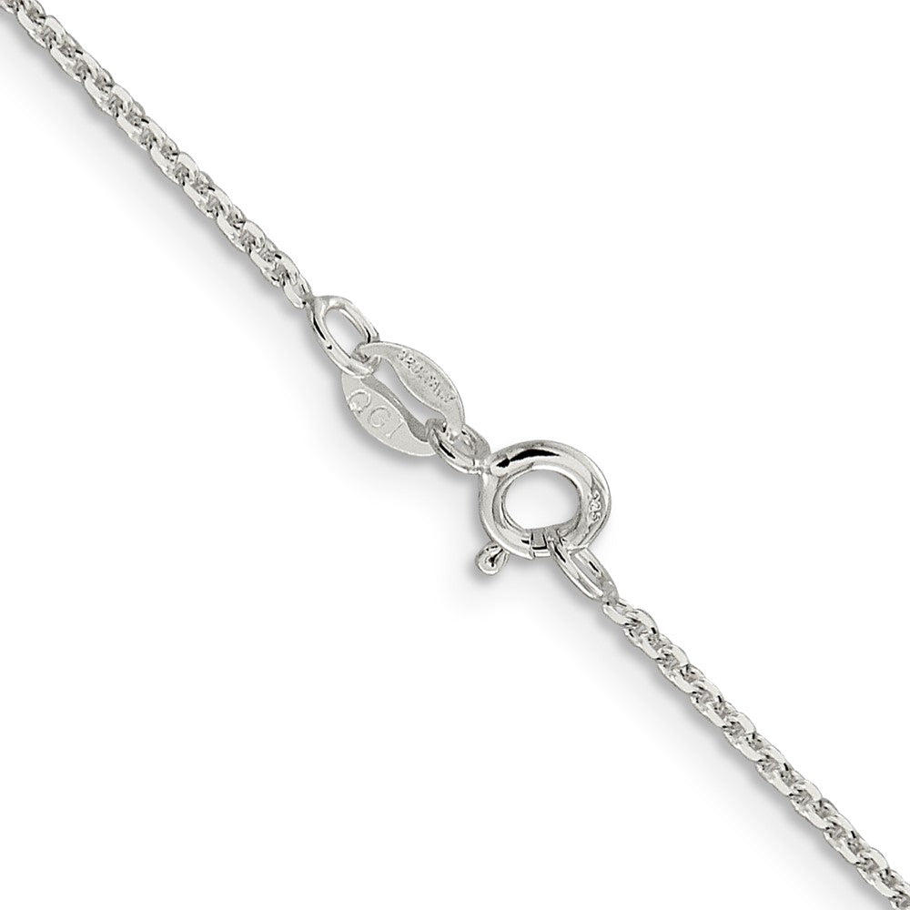 Sterling Silver 1.4mm Diamond-cut Forzantina Cable Chain 26 Inches