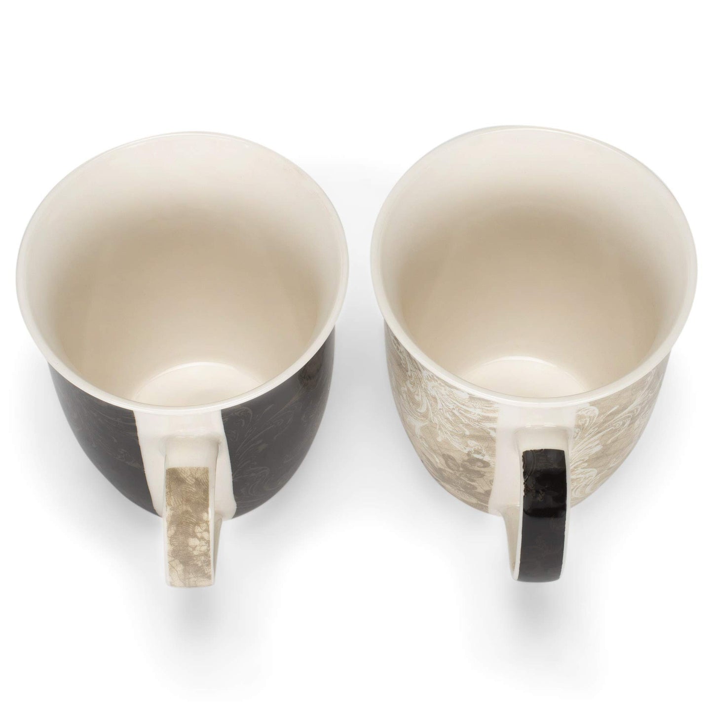 Where You Go Mr. and Mrs.16 Ounce New Bone China Coffee Mug Set of 2