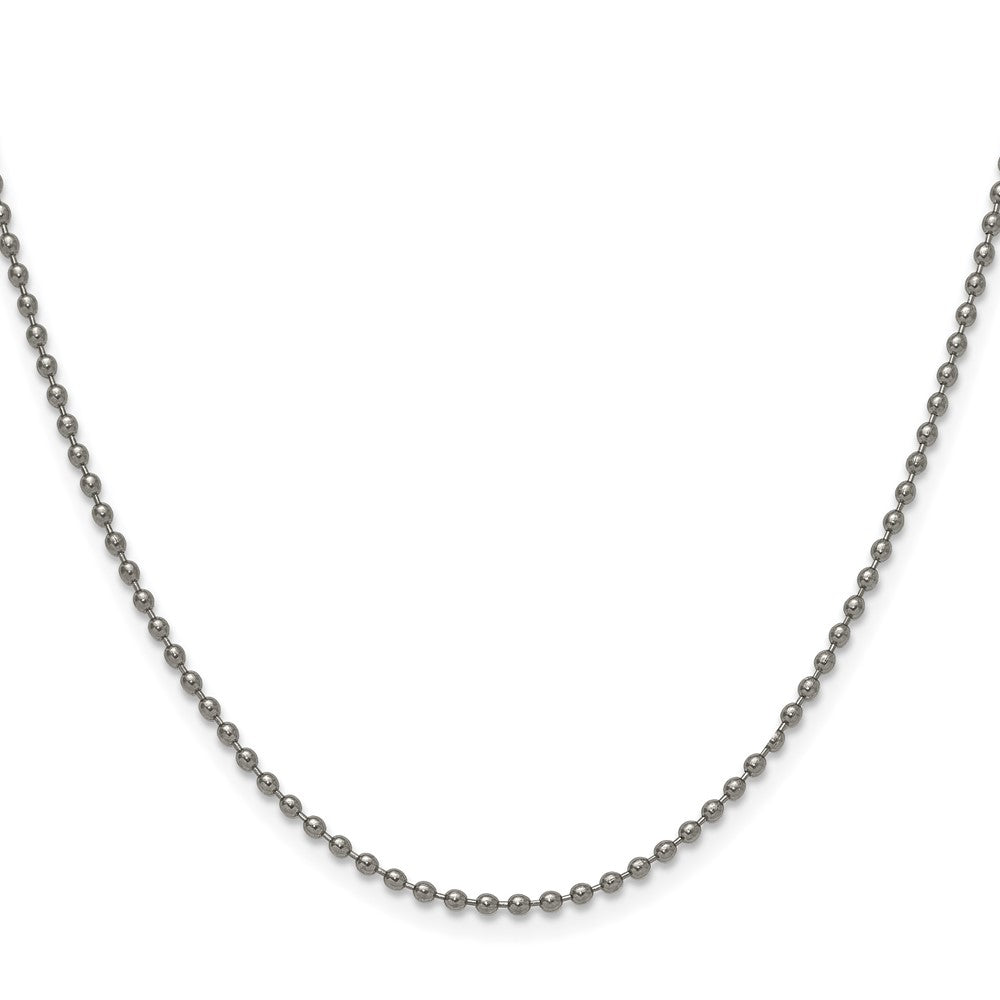 Titanium Polished 2.00mm 22in Ball Chain