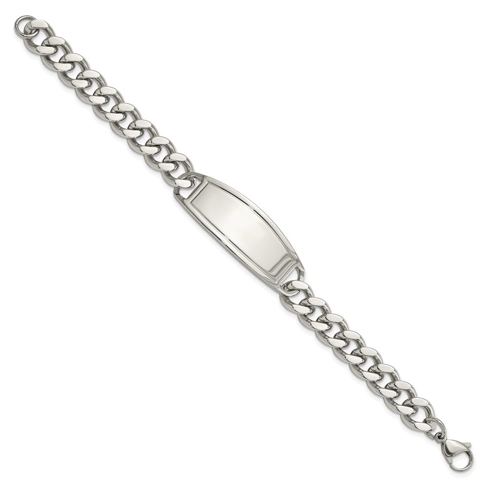 Stainless Steel Polished 8.5in ID Bracelet 8.5 inches