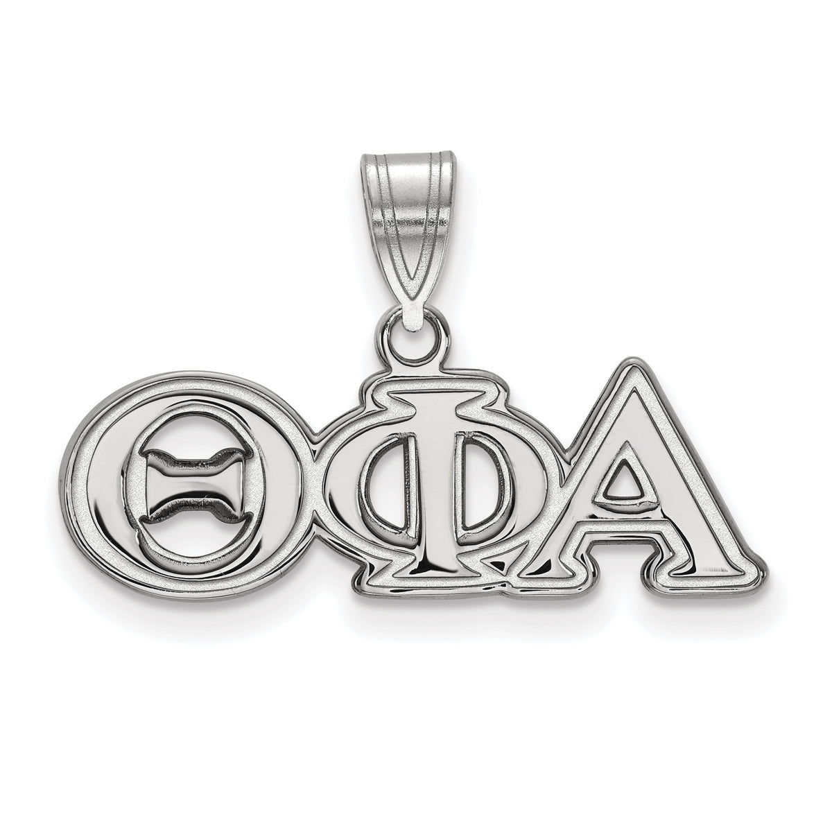 Sterling Silver Official Licensed Greek Sororities Theta Phi Alpha (???) Medium Pendant