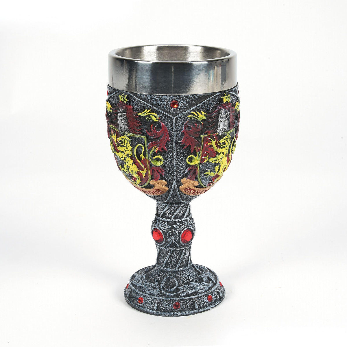 Wizarding World of Harry Potter Gryffindor Decorative Stainless Steel Resin Goblet 7in H