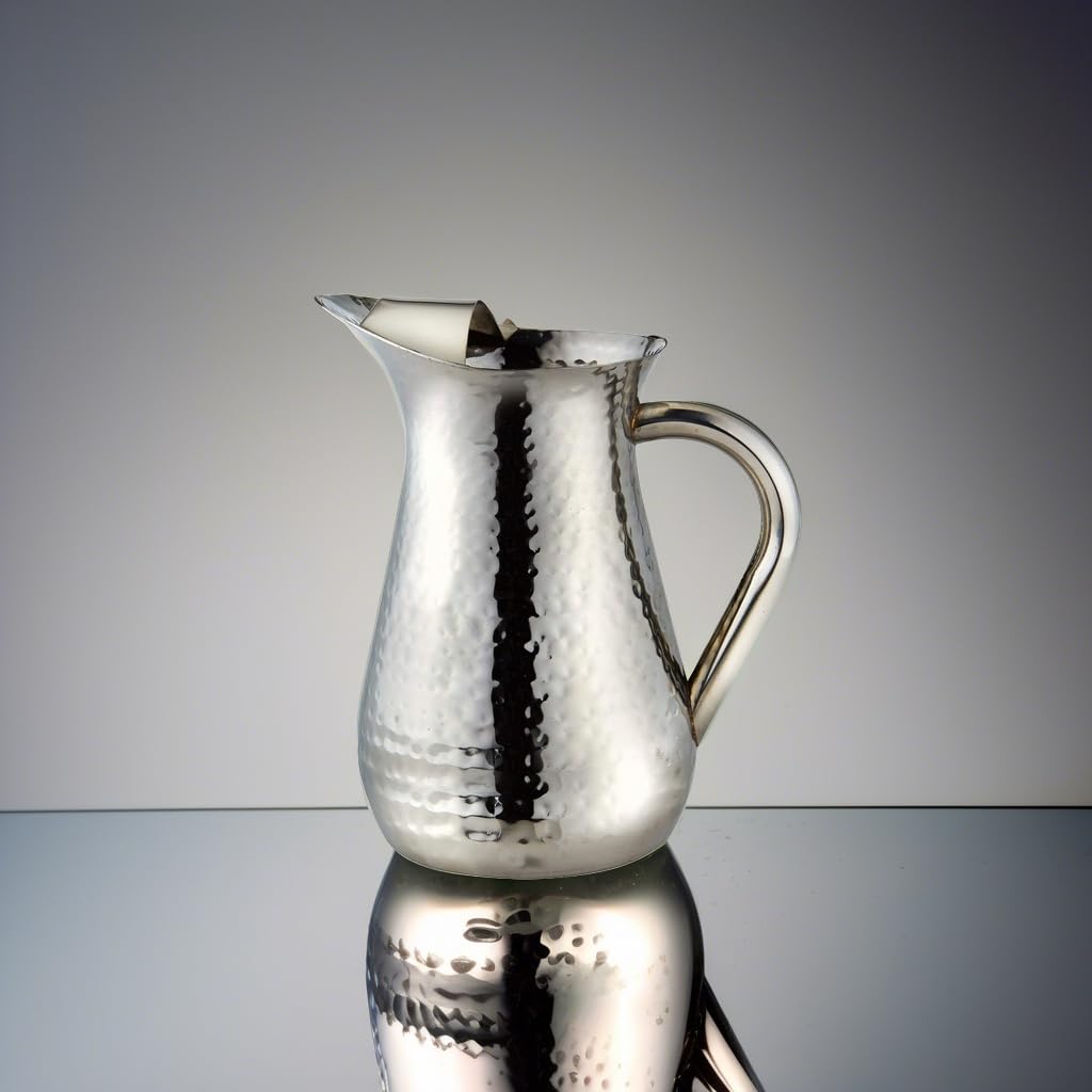 Leeber Pitcher, 48-Ounce, Silver, Stainless Steel