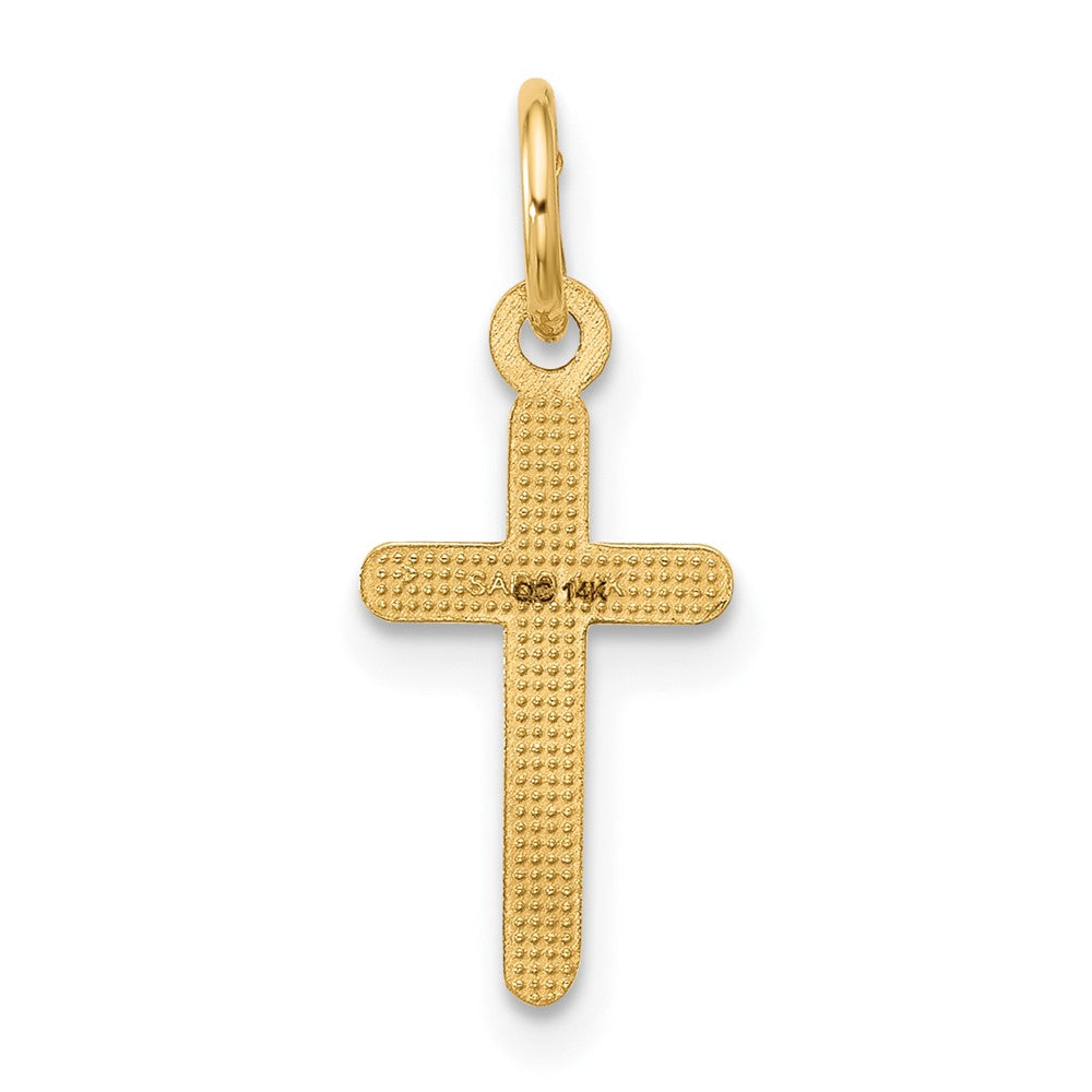 14k Cross Pendant Yellow Gold