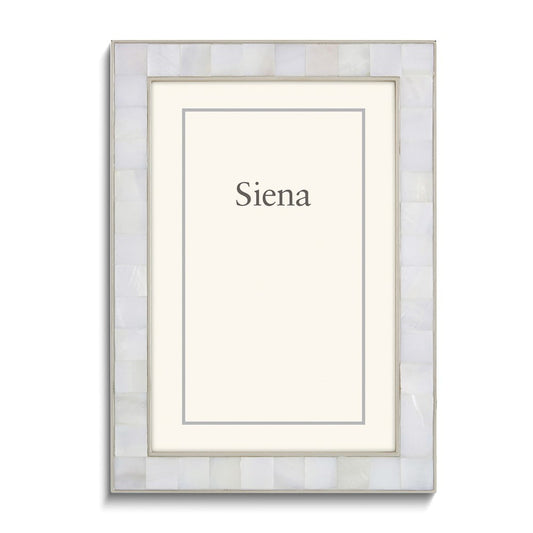 Silver-tone Mother of Pearl 5x7 Frame QGM22470