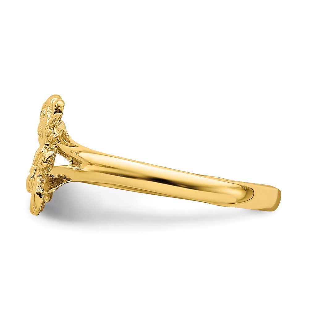 14k Teddy Bear Baby Ring Size 2