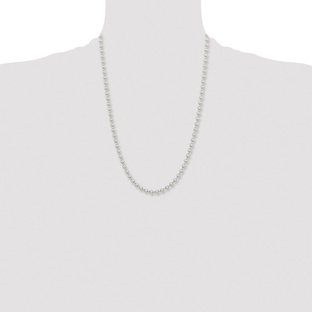 Stainless Steel Polished 5mm 24in Ball Chain