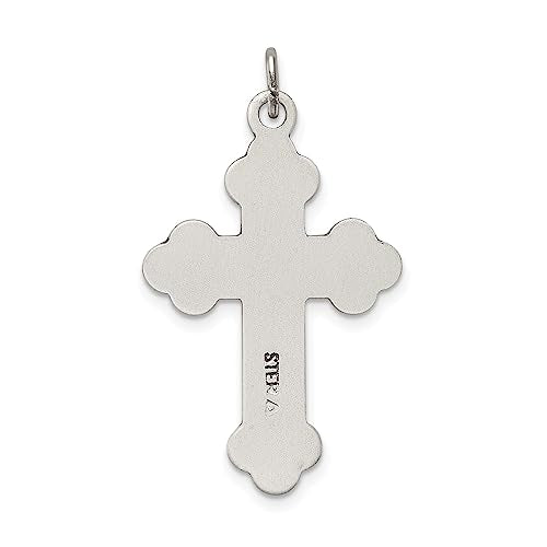 Sterling Silver Antiqued INRI Crucifix Pendant